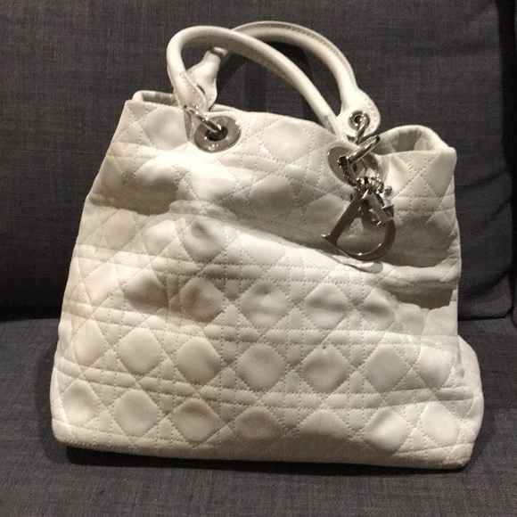 Dior Lady Dior Lambskin Tote Bag